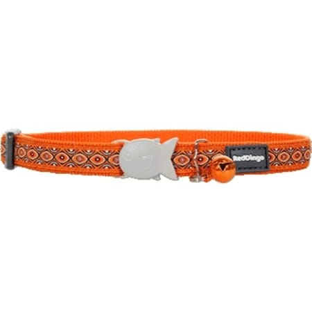 Red Dingo CC-SE-OR-SM Cat Collar Design Snake Eyes Orange